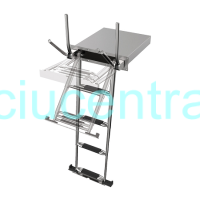 Įmontuojamos nerūdijančio plieno kopėtėlės 148x51.8cm